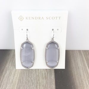 Kendra Scott Elle slate silver earrings